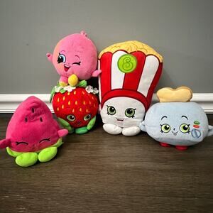 Shopkins Plush Lot of 5 By Moose Enterprise‎